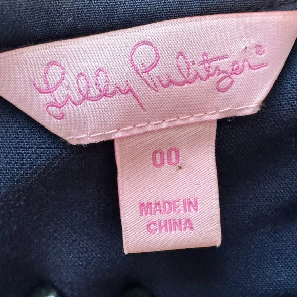 Lilly Pulitzer Beaded Embellished Dress Blue Size 00 - Picture 5 of 7